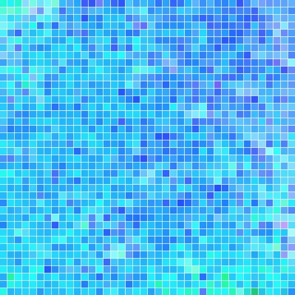 Abstrato Vetor Quadrado Pixel Mosaico Fundo Luz Azul — Fotografia de Stock