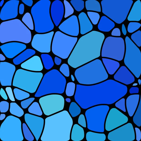 Абстрактний Векторний Вітражний Мозаїчний Фон Сині Кола — стокове фото