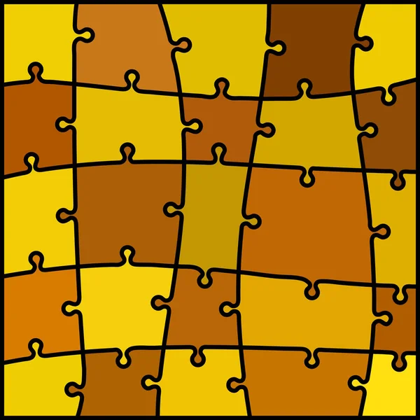 Abstract Gekleurde Puzzel Achtergrond Geel Bruin — Stockfoto