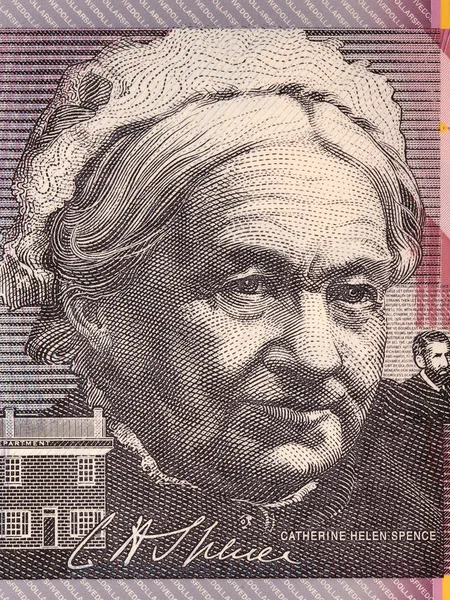 Catherine Helen Spence Retrato Dinheiro Australiano — Fotografia de Stock