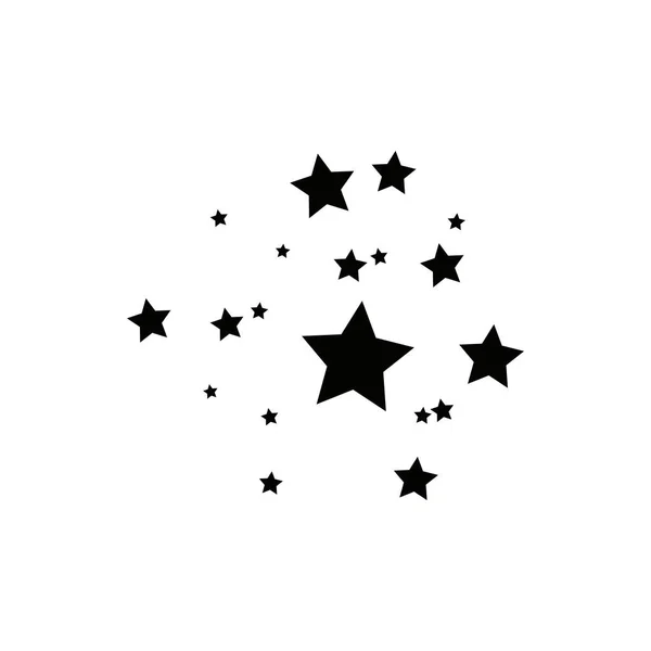 Estrella Fugaz Negra Con Elegante Rastro Estrella Sobre Fondo Blanco — Foto de Stock