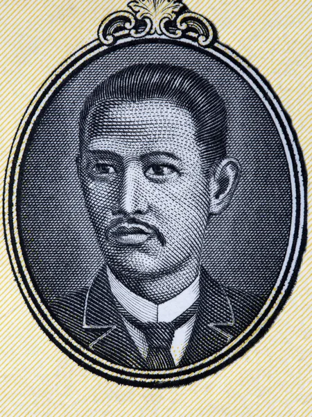 Graciano Lopez Jaena Retrato Velho Peso Filipino — Fotografia de Stock