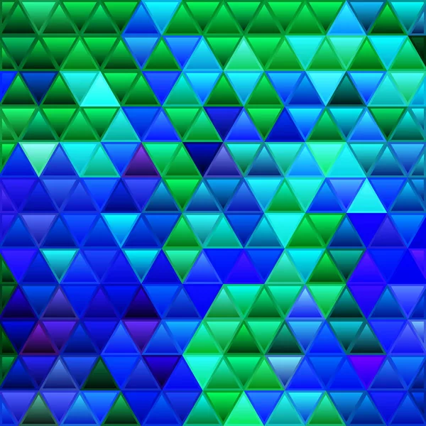 Абстрактний Векторний Мозаїчний Фон Вітражами Зелений Синій — стокове фото