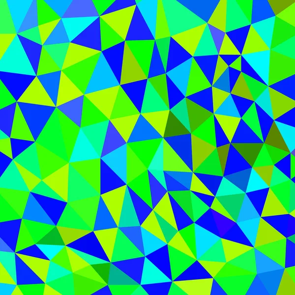 Abstracte Vector Geometrische Driehoek Achtergrond Groen Blauw — Stockfoto
