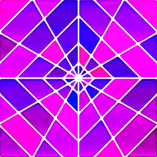 Abstrakte Vektor Glasmosaik Hintergrund Violette Raute — Stockfoto