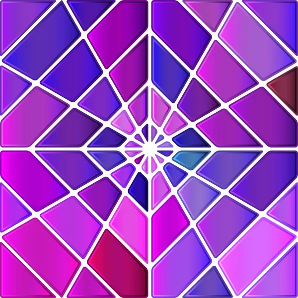Абстрактный Векторный Витраж Мозаики Фиолетовый Ромб — стоковое фото