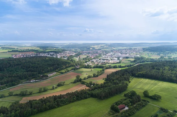 Vista Aérea Markgrningen Distrito Ludwigsburg — Fotografia de Stock