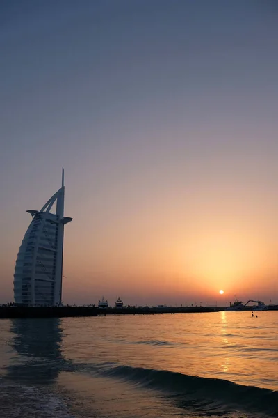 Cena Tiro Burj Arab Dubai — Fotografia de Stock