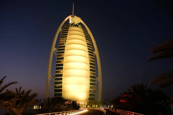 Cena Tiro Burj Arab Dubai — Fotografia de Stock