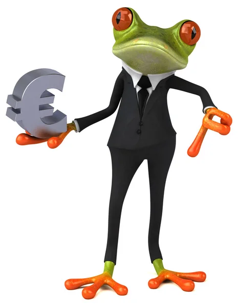 Fun Frog Colorful Illustration — Stock Photo, Image