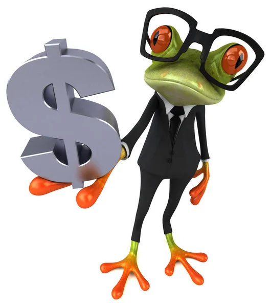 Fun Frog Colorful Illustration — Stock Photo, Image