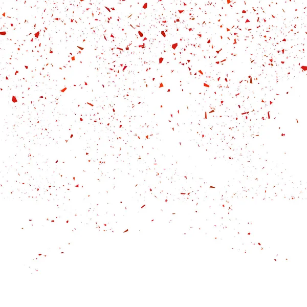 Kırmızı Konfeti Beyaz Arkaplan Izole Edilmiş Parçacık Kümesi — Stok fotoğraf