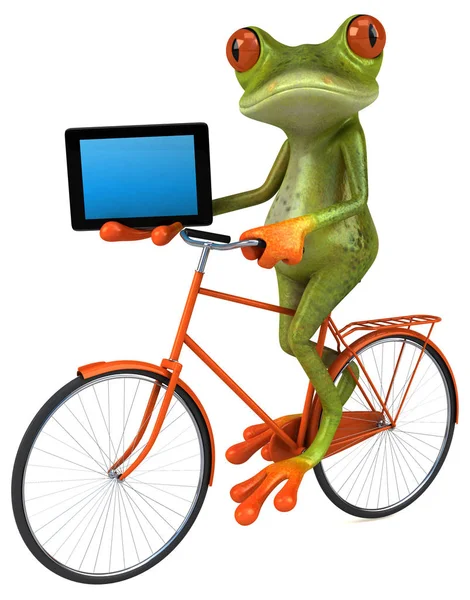 Fun Frog Colorful Illustration — Stock Photo, Image