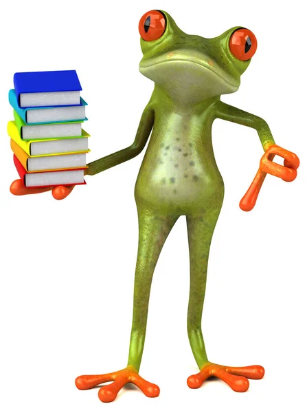 Fun Frog Colorful Illustration — Stock Photo, Image
