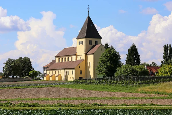 Georgskirche Auf Der Insel Reichenau Bodensee — Stockfoto