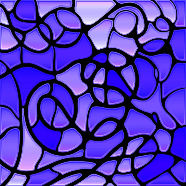 Абстрактный Векторный Витраж Мозаики Синий Фиолетовый — стоковое фото