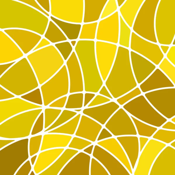 Vetor Abstrato Fundo Mosaico Vidro Manchado Amarelo Marrom — Fotografia de Stock