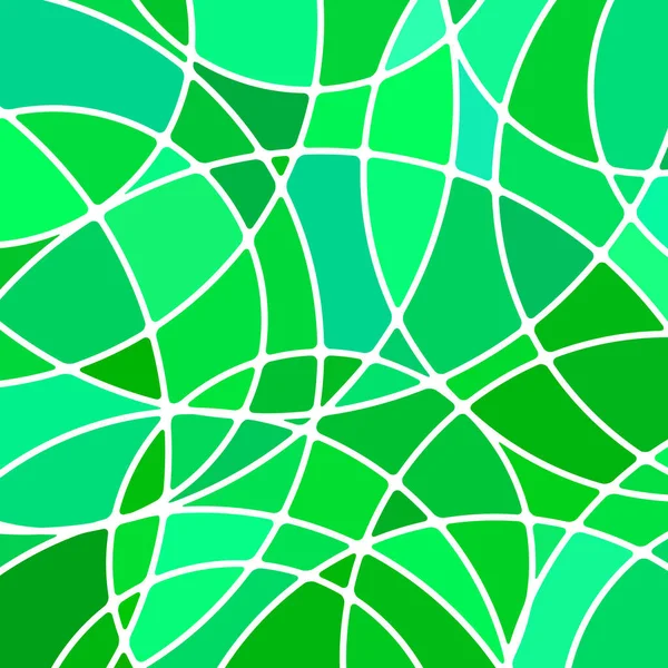 Абстрактний Векторний Вітражний Мозаїчний Фон Зелений Синій — стокове фото