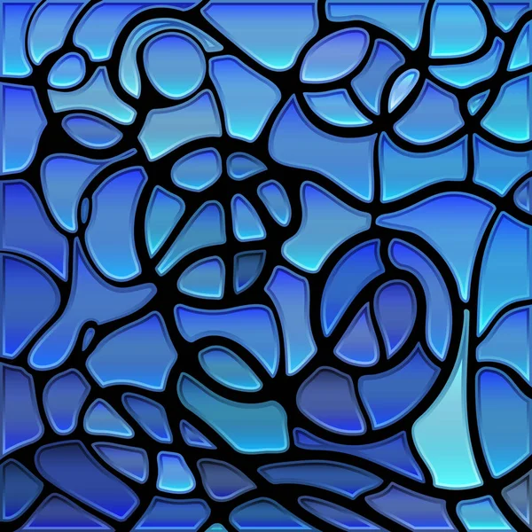 Vetor Abstrato Fundo Mosaico Vidro Manchado Azul Violeta — Fotografia de Stock