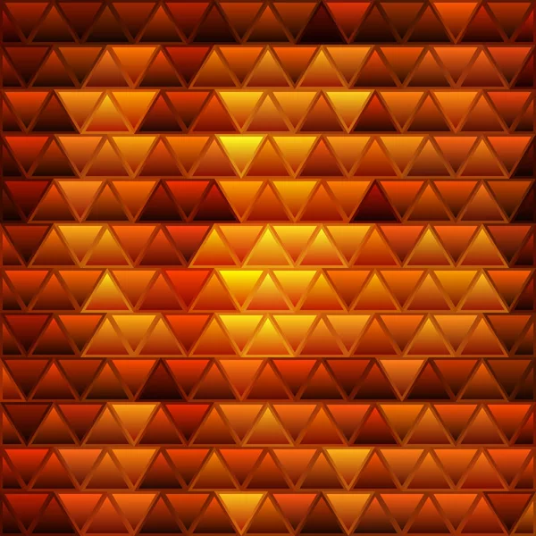 Abstrato Vetor Manchado Vidro Triângulo Mosaico Fundo Laranja Amarelo — Fotografia de Stock