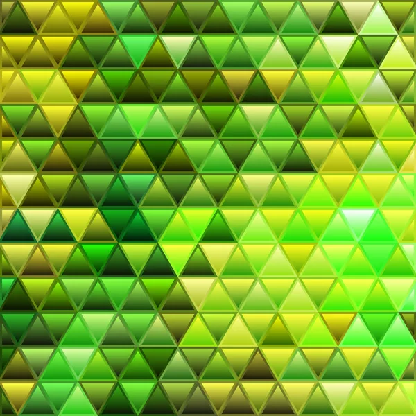 Abstrakte Vektor Buntglasdreieck Mosaik Hintergrund Grün Und Gelb — Stockfoto