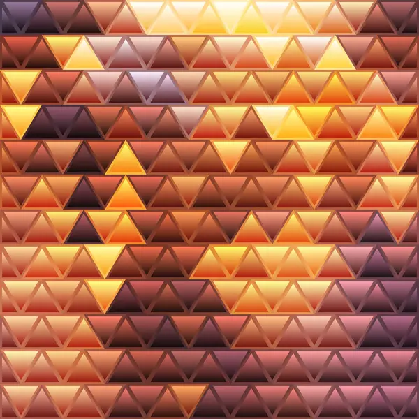 Abstrakt Vektor Färgat Glas Triangel Mosaik Bakgrund Orange Och Brun — Stockfoto