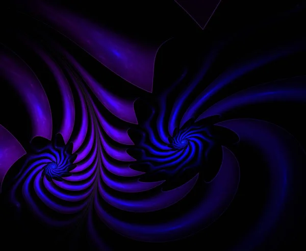 Fractal Abstracto Espiral Imagen Generada Por Computadora Colores Neón —  Fotos de Stock