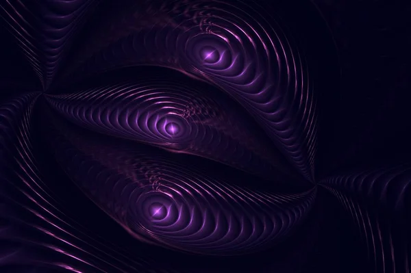 Verbazingwekkende Abstracte Fractal Computer Gegenereerde Afbeelding Donker — Stockfoto
