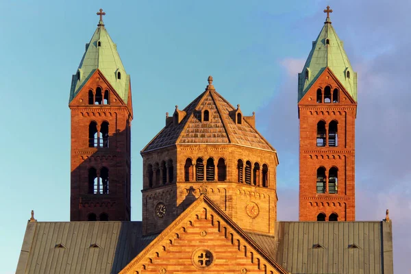 Yüzyılda Speyer Katedrali Hristiyan Dünyasındaki Büyük Binaydı Resim Toplam Sechstrmigen — Stok fotoğraf
