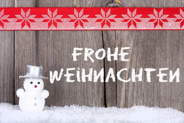 Weihnachtsgrüße Weißer Handschrift Auf Einer Alten Rustikalen Holzwand Mit Einem — Stockfoto