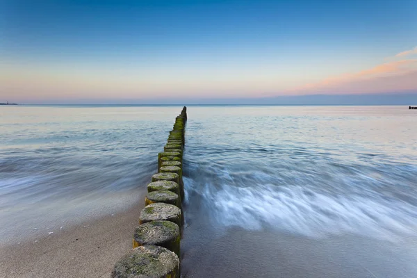 Groynes Mar Báltico — Fotografia de Stock