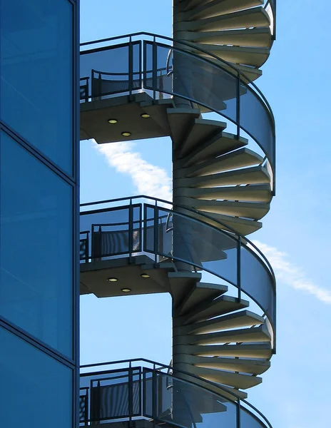 Escalera Caracol Construcción Subir Escaleras —  Fotos de Stock