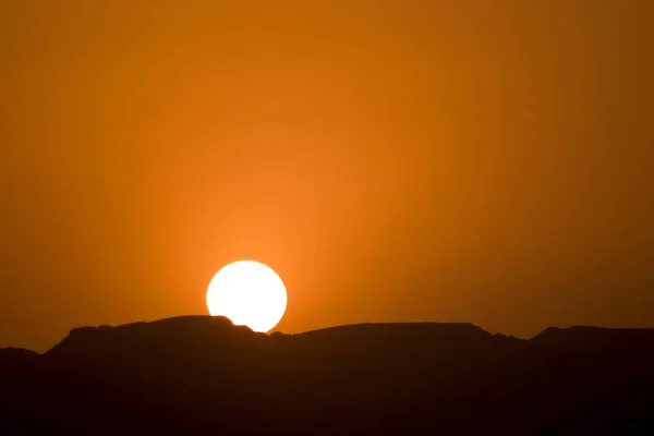 Céu Por Sol Pôr Sol Vermelho — Fotografia de Stock