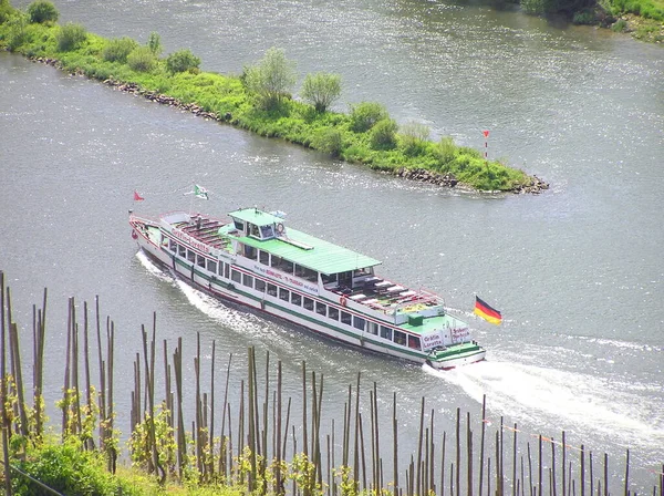 Мозель Река Протекающая Через Францию Люксембург Германию — стоковое фото