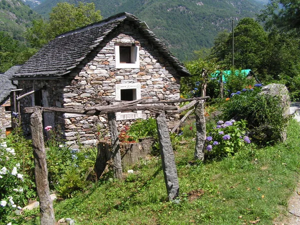 Valle Verzasca Dolina Kantonie Ticino Dystrykcie Locarno — Zdjęcie stockowe