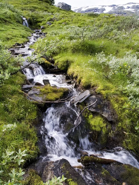 Norwegia Tle Krajobrazu — Zdjęcie stockowe