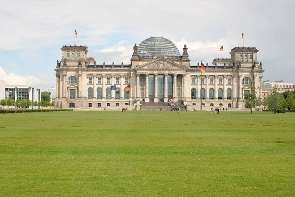 Reichstag Zabytkowy Gmach Berlinie Niemcy — Zdjęcie stockowe