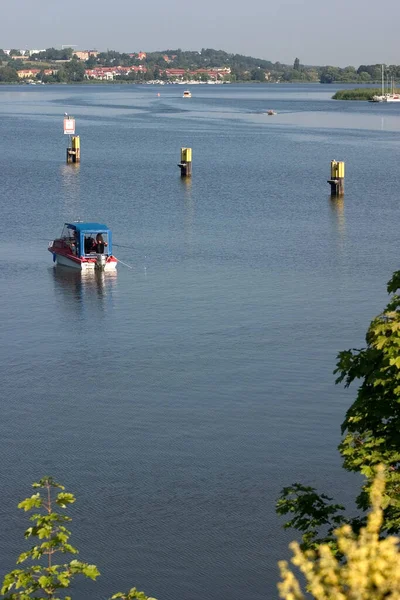 Pêcheurs Ligne Bateau — Photo