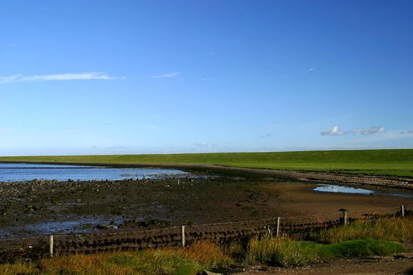 Paisaje Con Vistas Río Verano — Foto de Stock