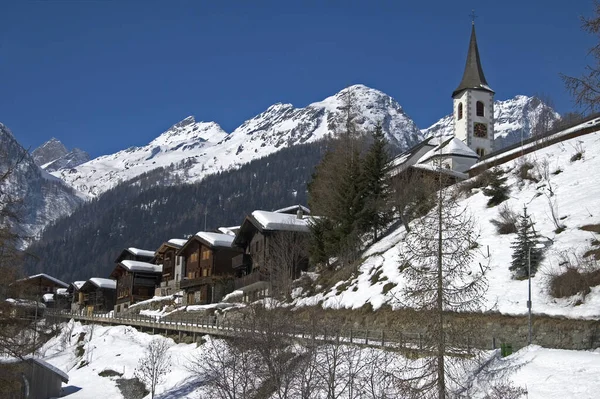 Vista Panorámica Del Hermoso Paisaje Los Alpes — Foto de Stock