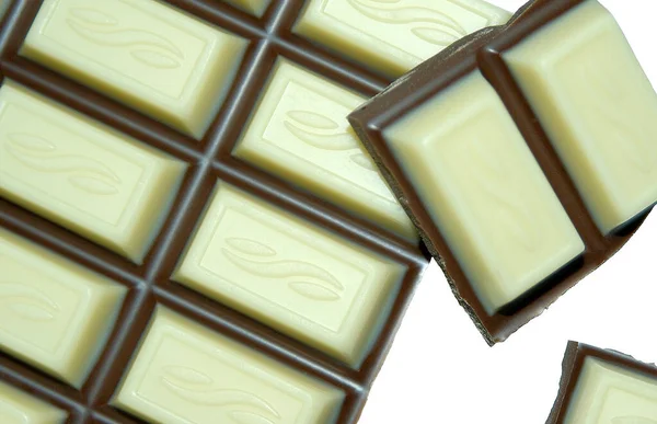 Chocolate Bars Wooden Background — Stock Photo, Image