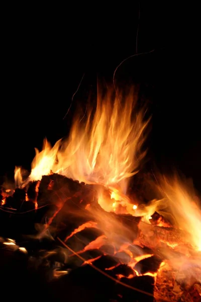 Campfire Burning Fire Flame — Stock Photo, Image