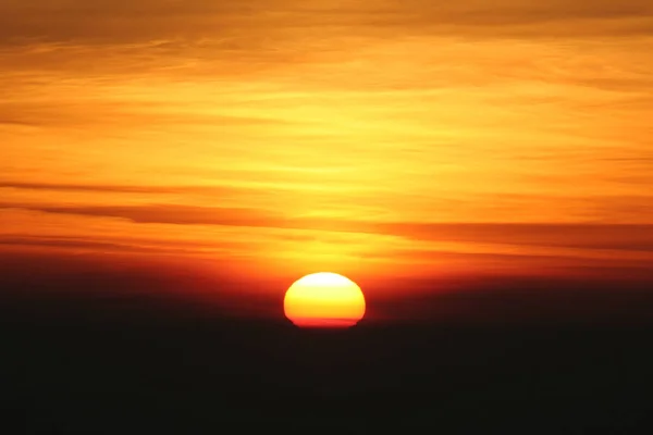 Noite Cênica Pôr Sol Céu — Fotografia de Stock