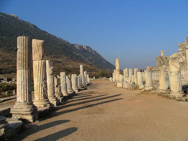 Jalan Ini Yang Berasal Dari Periode Helenistik Mengalami Resepsi Dari — Stok Foto