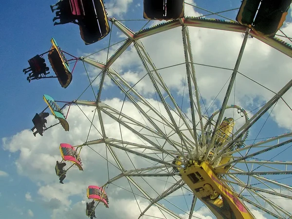 Parque Diversões Carnaval Carrossel — Fotografia de Stock