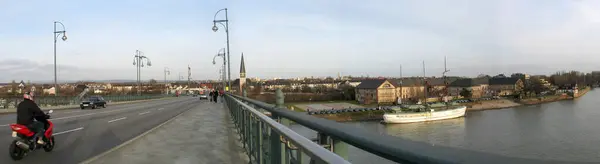 Theodor Panorama Heuss Bridge — Foto de Stock