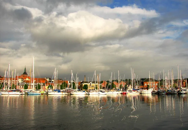 斯德哥尔摩港口和Mlaren湖 — 图库照片