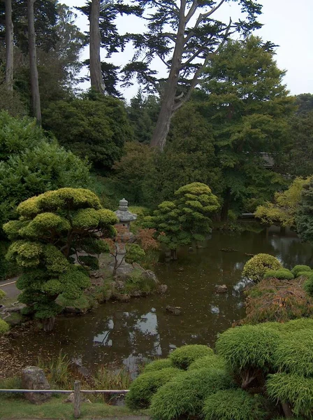 Lago Jardín Japonés Del —  Fotos de Stock