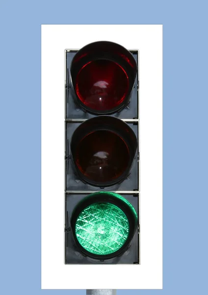 Picture Request Unfortunately Explained Exactly Traffic Light Framed Additional White — Stock Photo, Image