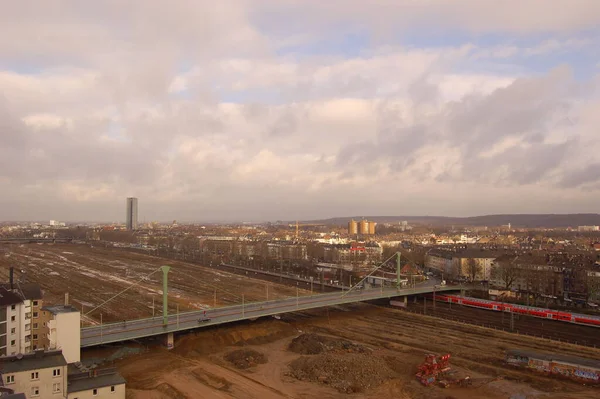 Düsseldorf Från Höjd — Stockfoto